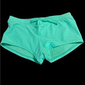 SOLD So Junior Sz Medium Bathing Suit Bottoms Boy Short Turquoise